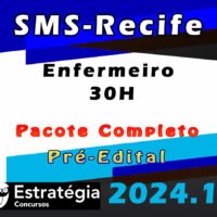 SMS Recife Enfermeiro 30H 2024 curso
