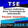 TSE Tecnico Judiciario Area Tecnologia da Informacao 2024 curso
