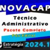 NOVACAP Tecnico Administrativo curso 2024 pos edital