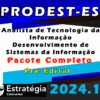 PRODEST ES Analista de Tecnologia da Informacao Desenvolvimento de Sistemas da Informacao curso