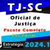 TJ SC Oficial de Justica 2024 CURSO