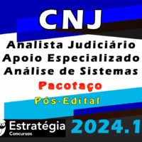 CNJ Analista Judiciario Apoio Especializado Analise de Sistemas curso 2024