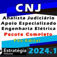 CNJ Analista Judiciario Apoio Especializado engenharia eletrica curso 2024