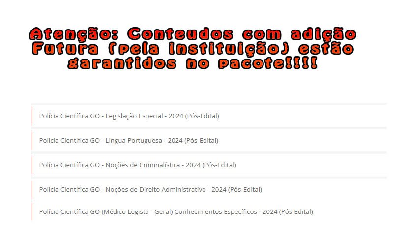 Polícia Científica GO (Médico Legista - Geral