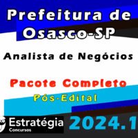 Prefeitura de Osasco SP Analista de Negocios Pacote 2024 Pos Edital curso