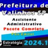 Prefeitura de Valinhos SP Assistente Administrativo curso 2024 ezstrategia