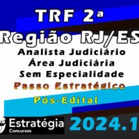 TRF 2ª Região - RJ/ES (Analista Judiciário - Área Judiciária - Sem Especialidade)Pacote Passo Estratégico  - Estrategia 2024 (Pós-Edital)