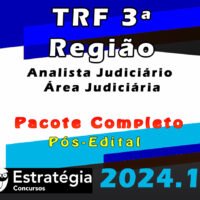 Trf 3 Analista Judiciario – Area Judiciaria – Area 2024 curso