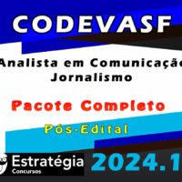 CODEVASF Analista em Comunicacao Jornalismo CURSO 2024