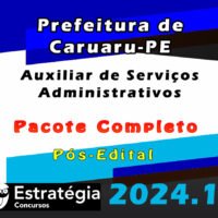 Prefeitura de Caruaru PE Auxiliar de Servicos Administrativos curso 2024