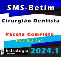 SMS Betim Cirurgiao Dentista curso 2024