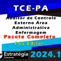 TCE PA Auditor de Controle Externo Area Administrativa Enfermagem curso 2024
