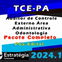 TCE PA Auditor de Controle Externo Area Administrativa Odontologia curso 2024