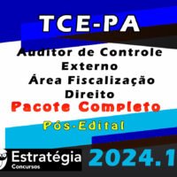TCE PA Auditor de Controle Externo Area Fiscalizacao Direito curso 2024
