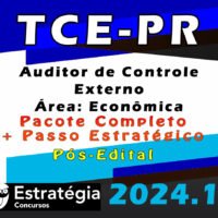 TCE-PR (Auditor de Controle Externo - Área: Econômica) Pacotaço - Pacote Teórico + Pacote Passo Estratégico - Estrategia 2024 (Pós-Edital)