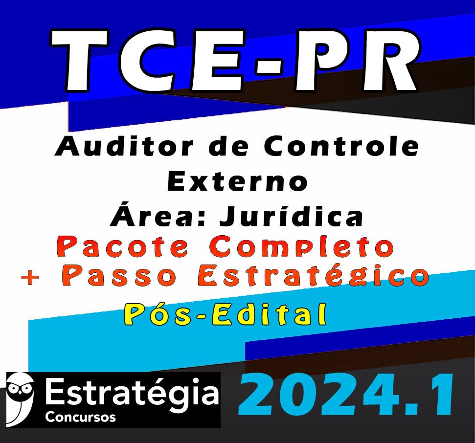 TCE PR Auditor de Controle Externo Area Juridica CURSO 2024