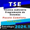 TSE Concurso Unificado Tecnico Judiciario Programacao de Sistemas CURSO 2024 POS EDITAL