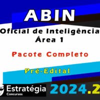 ABIN Oficial de Inteligencia – Area 1 Estrategia 2024 curso