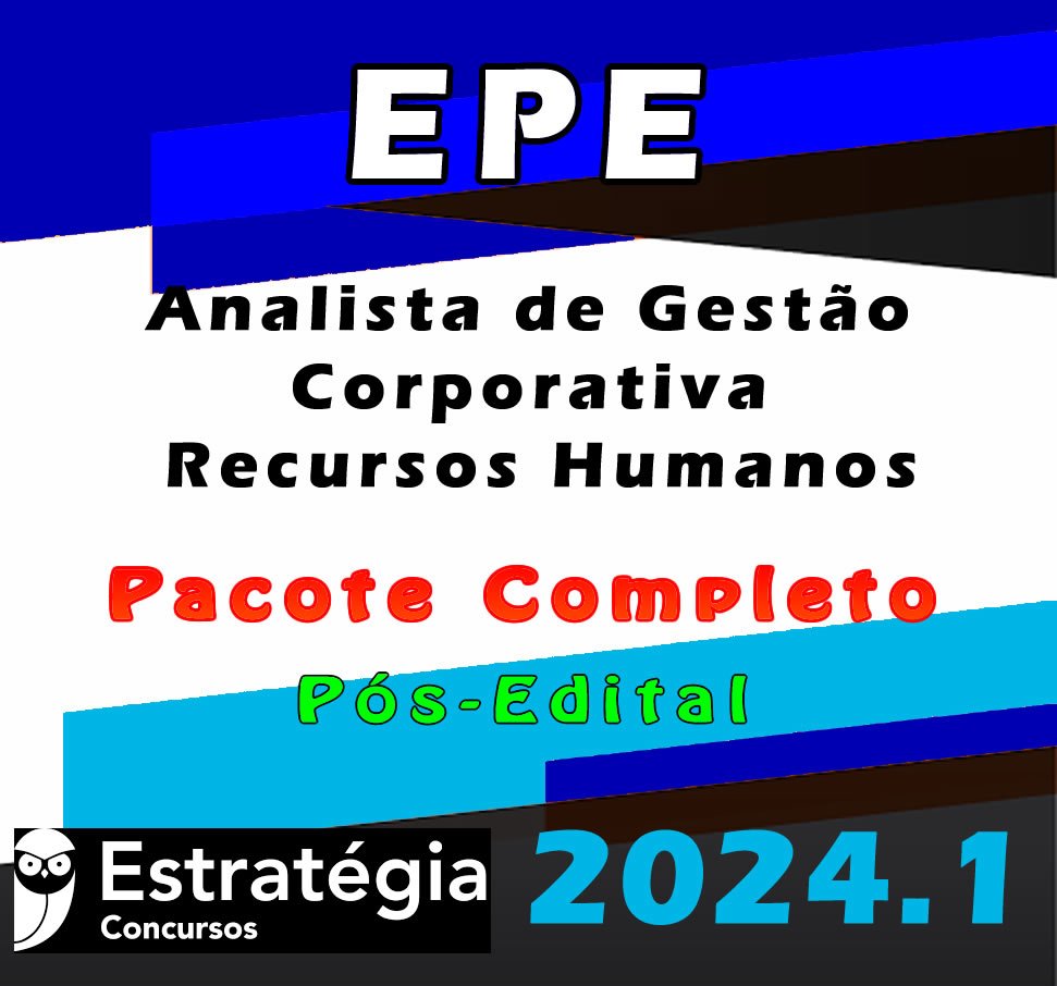 EPE Analista de Gestao Corporativa Recursos Humanos CURSO 2024