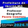 Prefeitura de Ibirite MG Professor Geografia curso 2024