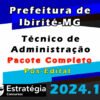 Prefeitura de Ibirite MG Tecnico de Administracao curso 2024