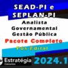 SEAD PI e SEPLAN PI Analista Governamental Gestao Publica curso 2024