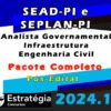 SEAD PI e SEPLAN PI Analista Governamental Infraestrutura Engenharia Civil curso 2024