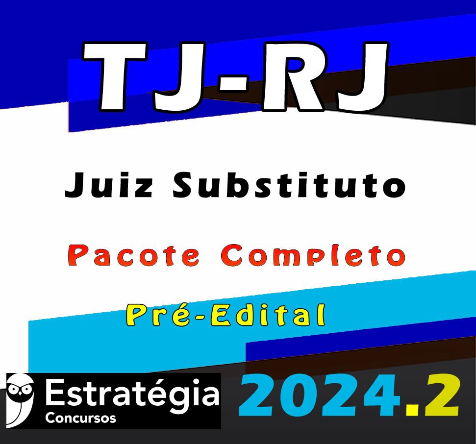 TJ RJ Juiz Substituto curso 2024
