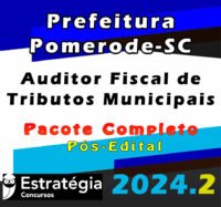 Prefeitura Pomerode SC ISS Pomerode SC Auditor Fiscal de Tributos Municipais curso 2024