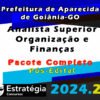 Prefeitura de Aparecida de Goiania GO Analista Superior Organizacao e Financas curso 2024 Pos Edital