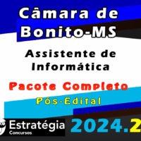 Camara de Bonito MS Assistente de Informatica Pacote 2024 Pos Edital curso