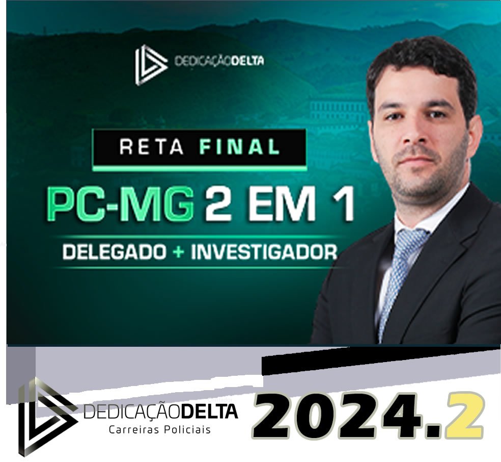 PCMG 2 EM 1 DELEGADO E INVESTIGADOR DE POLICIA