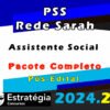 PSS Rede Sarah Assistente Social curso 2024