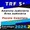 TRF 5a Regiao Analista Judiciario Area Judiciaria curso 2024