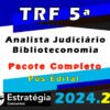 TRF 5a Regiao Analista Judiciario Biblioteconomia curso 2024