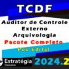 tcdf Auditor de Controle Externo Arquivologia curso 2024