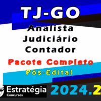 tj go Analista Judiciario Contador curso 2024