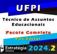 ufpi Tecnico de Assuntos Educacionais curso 2024