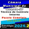 Camara Municipal de Osasco SP Tecnico de Controle Interno curso 2024