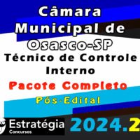 Camara Municipal de Osasco SP Tecnico de Controle Interno curso 2024