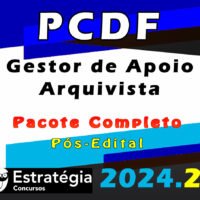 pcdf Gestor de Apoio Arquivista 2024 curso