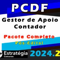 pcdf Gestor de Apoio Gestor de Apoio Contador 2024 curso