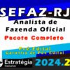 sefaz rj Analista de Fazenda Oficial curso 2024 1