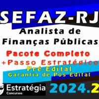 sefaz rj Analista de Financas Publicas curso pacotaco 2024
