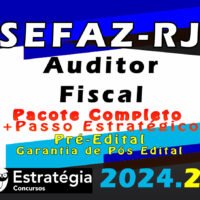 sefaz rj auditor fiscal curso pacotaco 2024