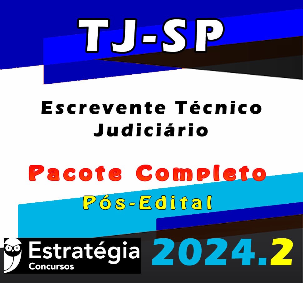 tj sp Escrevente Tecnico Judiciario curso 2024
