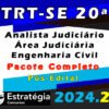 trt se 20 Analista Judiciario Area Judiciaria Engenharia Civil curso 2024
