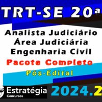 trt se 20 Analista Judiciario Area Judiciaria Engenharia Civil curso 2024