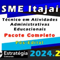 SME Itajai Tecnico em Atividades Administrativas Educacionaiscurso 2024