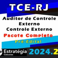 TCE RJ Auditor de Controle Externo Controle Externo curso 2024